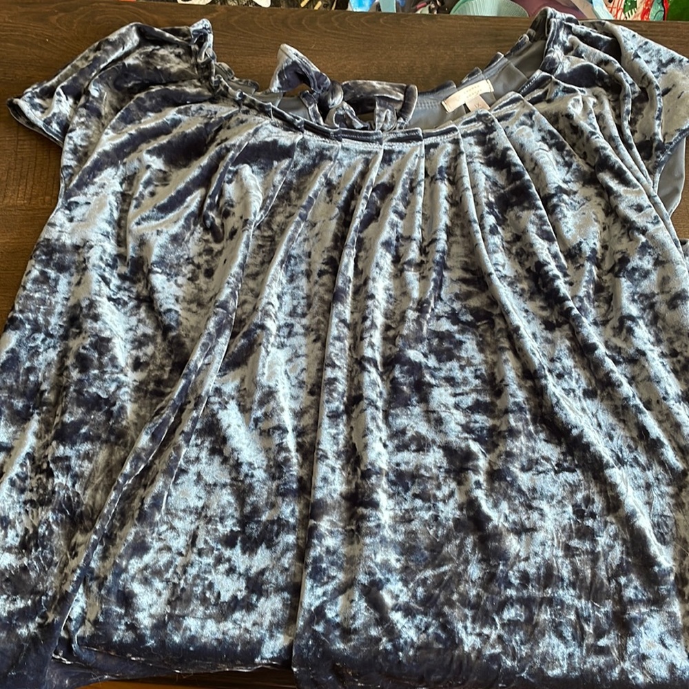 Blue Velvet Top